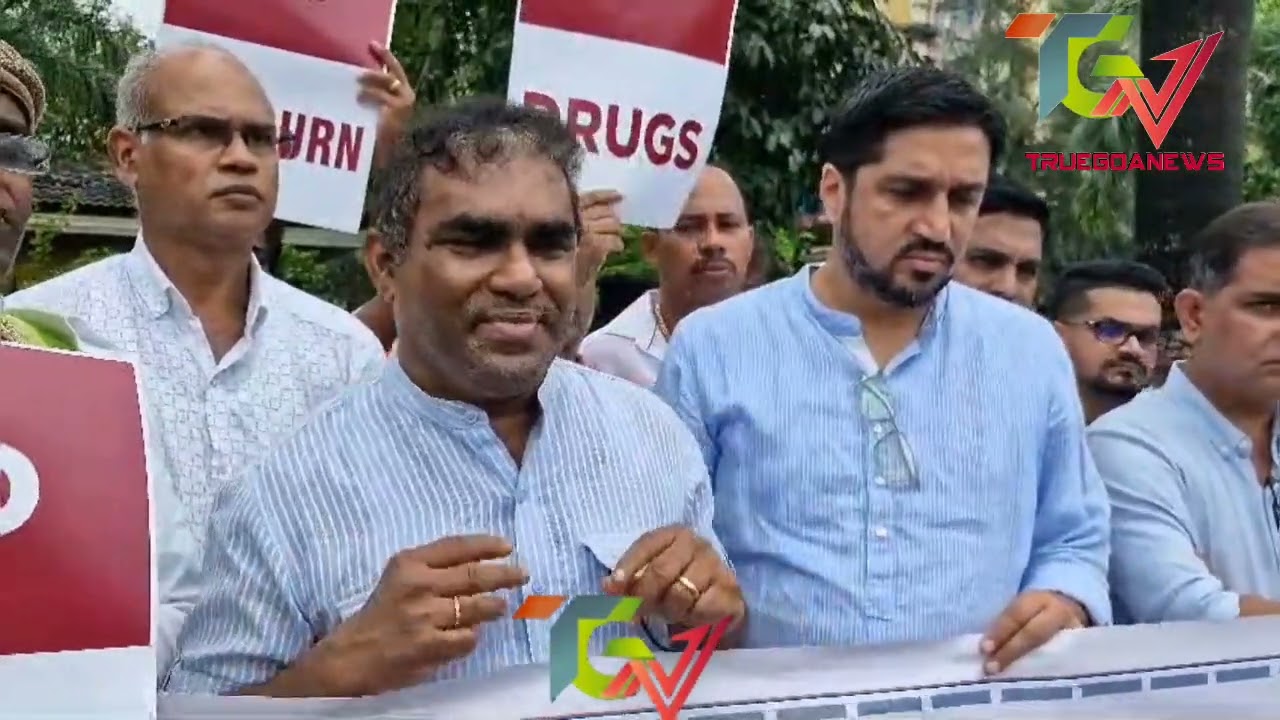 AAP and Goa forward join people of South Goa protest against having Sunburn in South Goa.