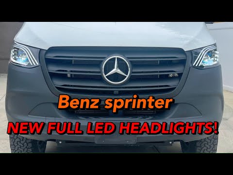 Mercedes-Benz Sprinter original headlights replacement full LED headlights，fit 2019-2024