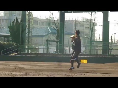 16.1.14　ノック　千葉ロッテ新人合同自主トレ