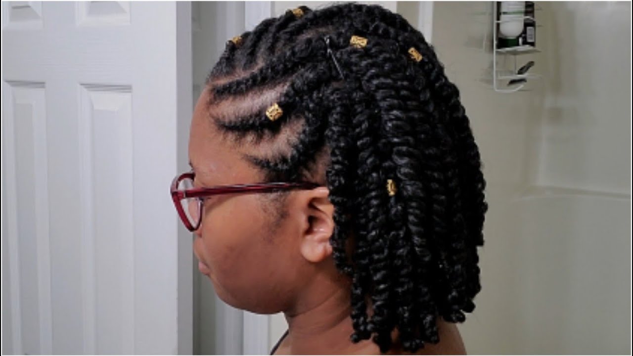 Естественная прическа с использованием всего 2 продуктов African Pride 👀😳