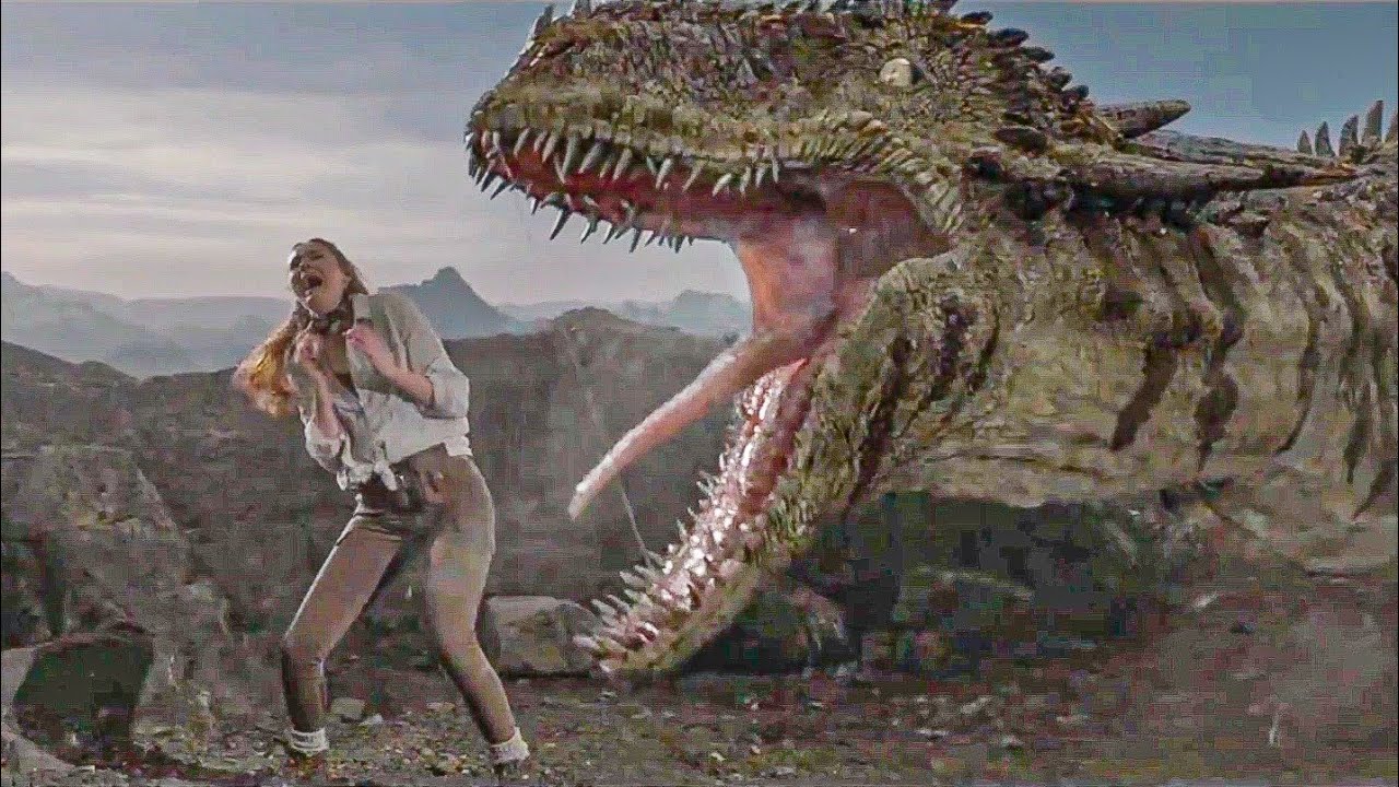 Dragon Attack the girl scene / The Bubble | Cliff beasts Shootings | Karen Gillan | Hindi Dubbed