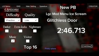 Granny Lgc Menu Speedrun Door 1.7.9 Practise Glitchless 246.713 Pb Vietnam Link In Des Nightmare