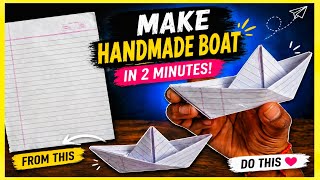 How to Make Handmade Boat ⛵ | Easy DIY Boat at Home | Step-by-Step Tutorial 