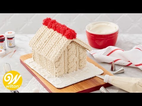 How to Make a Cozy Knit Decorated Gingerbread House  Wilton