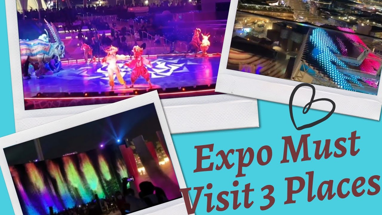 ExpoMustVisit3places Laserprojector Domeshow/Waterfall Lightshow/Entire night view in GardenToTheSky