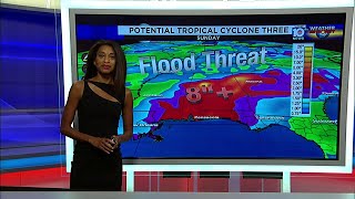 Tropical weather system moves to northern Gulf of Mexico coast