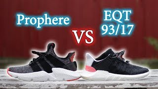 Adidas Prophere Vs Eqt Support 9317 Whats The Difference On-Feet