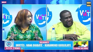WAATI. : Nana Diabaté - Militante pour le droit des femmes et Karamoko Guidjilaye - Sociologue