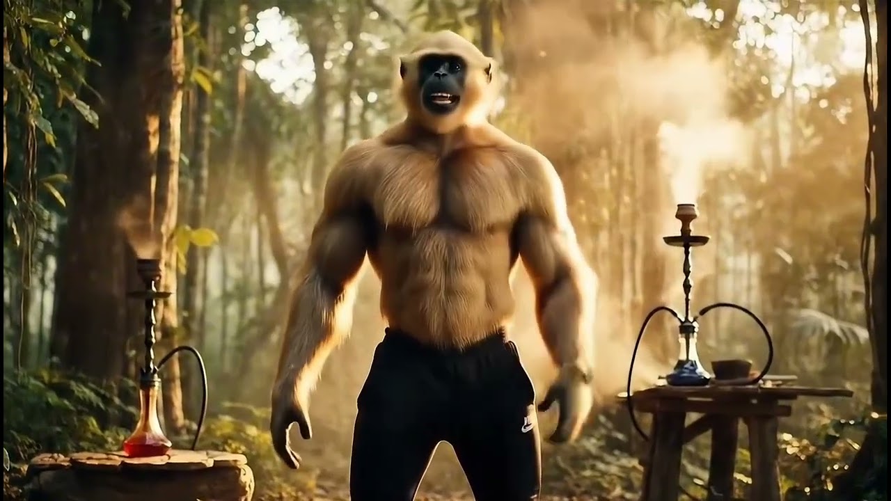 Monkey Ka Friday Night 💨😂 | Jungle Hukka Party | Funny Meme Video | Trending Shorts