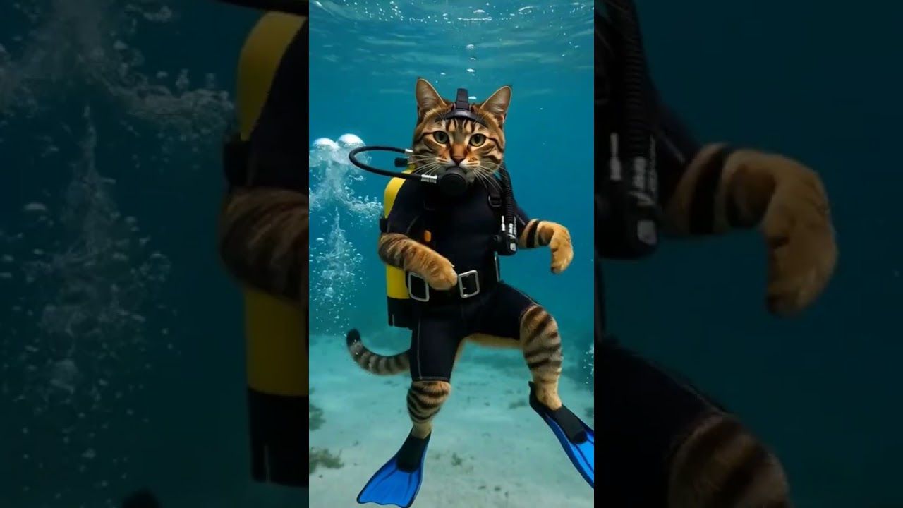 AI Cat Awakens Ultimate Aura 😾🔥 