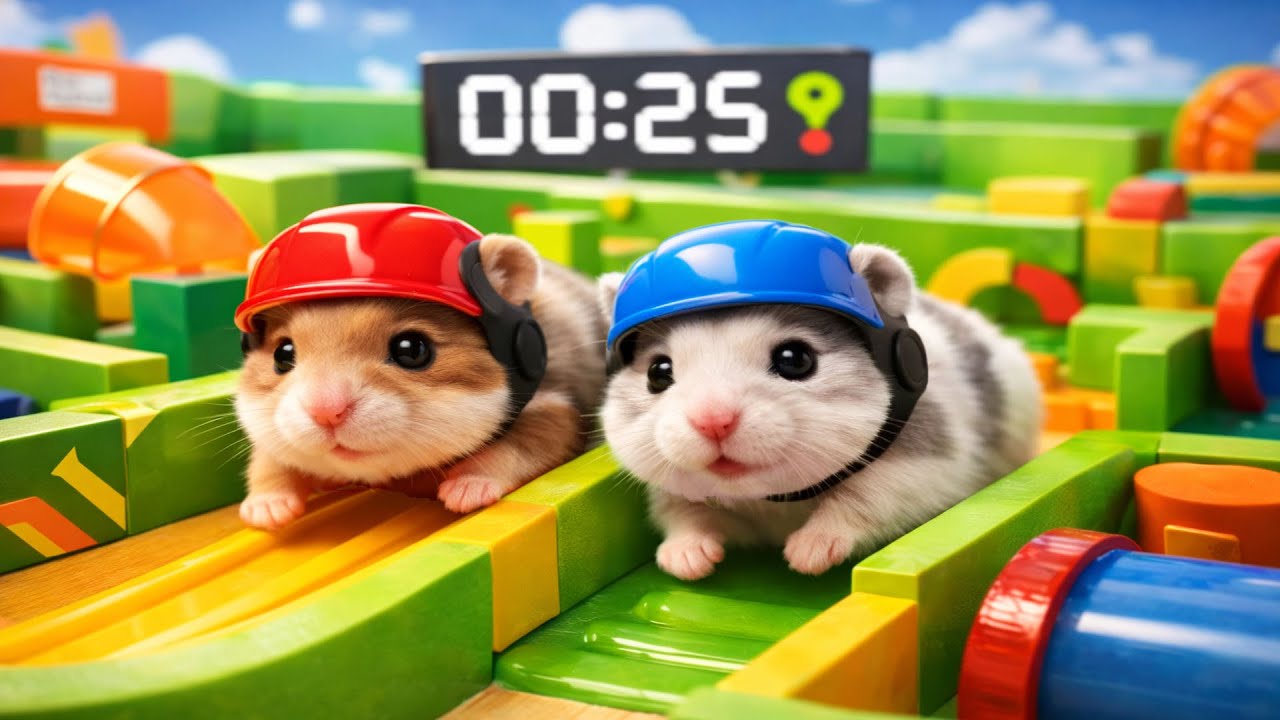 Can Hamsters Reach the Cheese | Mini Animal Arena