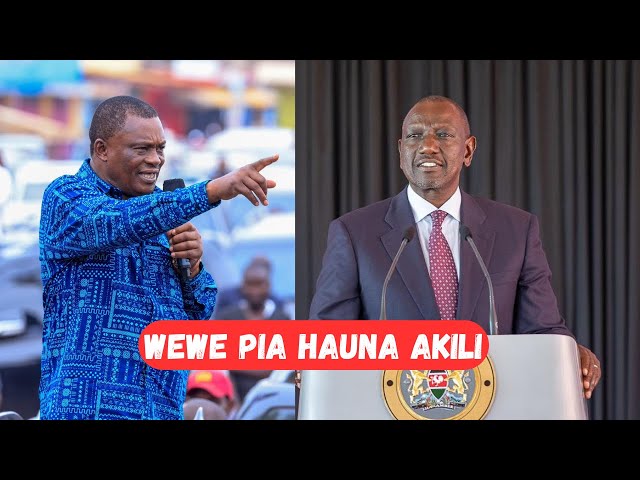 "WEWE UMEPUNGUKIWA NA AKILI" MUTURI GOES WILD ON RUTO.