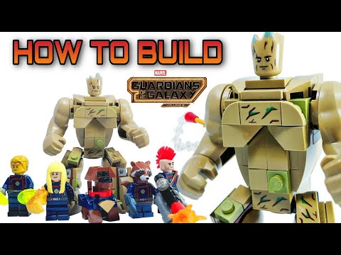 How To Build LEGO King Groot of New Guardians / Guardians Of The Galaxy ...