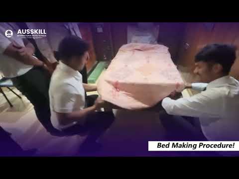 Bed Making Procedure | Hotel Housekeeping Training Step by Step | Hotel Management Practical