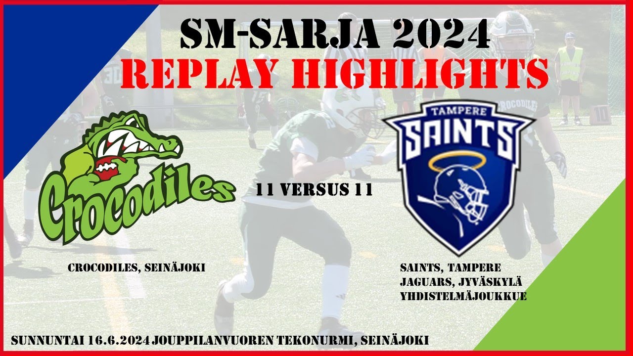 U15 Replay highlights Crocodiles VS Saints 16.6.2024