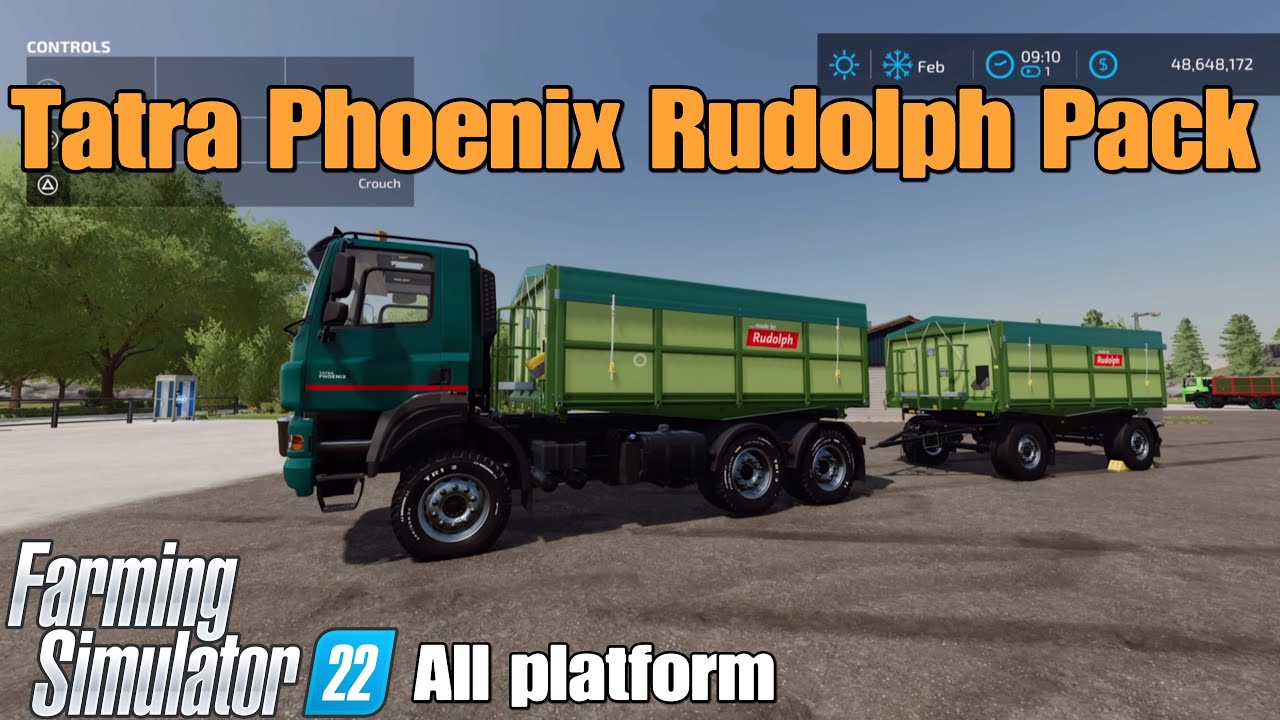 Tatra Phoenix Rudolph Pack / FS22 mod for all platforms