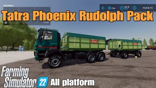 Tatra Phoenix Rudolph Pack / FS22 mod for all platforms