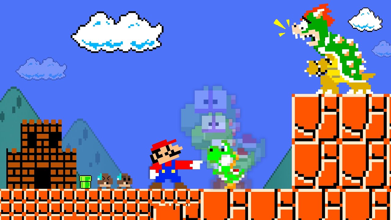Super Mario Bros. but Mario Can Turn Anything He Wants TINY