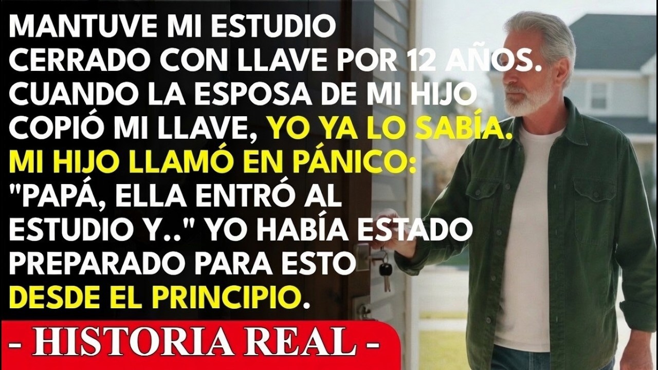 Mi nuera entró a mi estudio sin permiso y encontró la llave de repuesto. Cuando la confronté, me dijo que solo estaba "preocupada por la familia". Pero yo sabía que era mentira. Llevaba dos años...