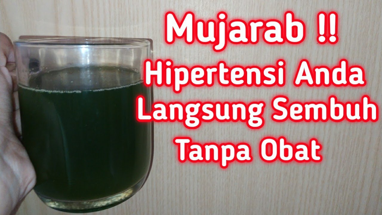 Cara Mengobati Hipertensi atau Tekanan Darah Tinggi #ResepHerbal #