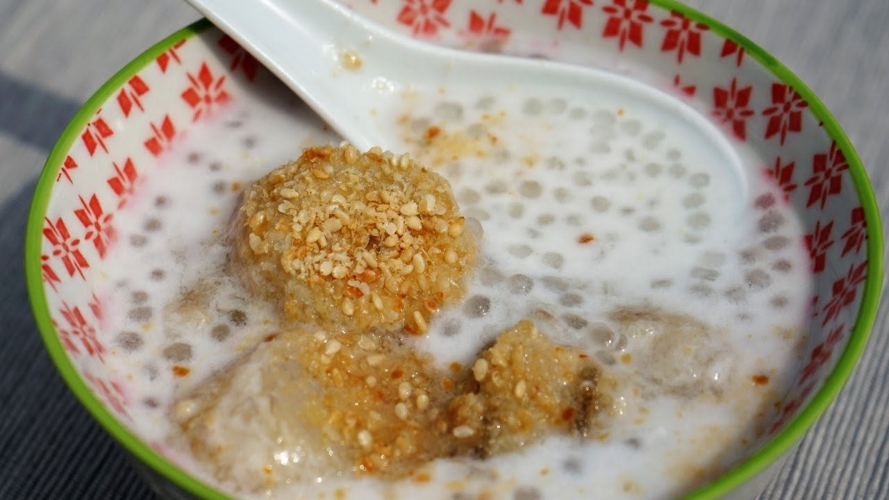 Dessert Au Lait De Coco Aux Perles De Tapioca Et A La Banane