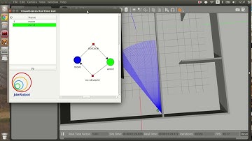 JdeRobot Example Running Obstacle Avoidance for Kobuki robot on Gazebo (Python Example)