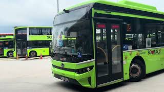 SG3176U & SG3155E SBST BYD BC12A04 on 113 & 324 at Hougang Ctrl Bus Interchange 