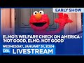 Elmo&#39;s Welfare Check On America Uncovers Fear and Hopelessness On Social Media - DBL | Jan. 30, 2024