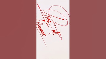 Praneet name Signature Style//Best Signature idea#Viralshort