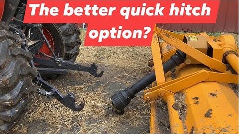 Euro Style Quick Hitch Weld On Hooks on a Kubota L3301