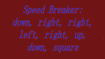 Need For Speed Carbon Cheats PS2