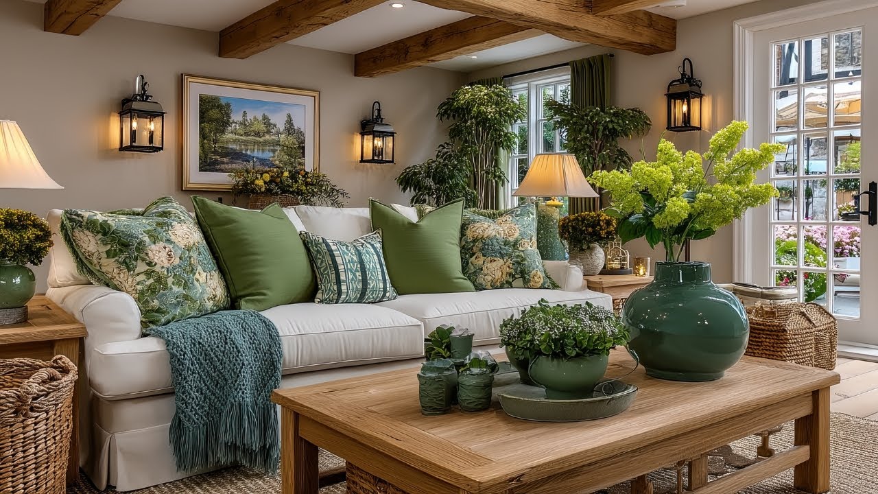 Идеальный зеленый коттедж в английском стиле, ЧАСТЬ 2 | Уютный, очаровательный и красивый фермерс...