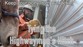 How to tie the Highwayman's Hitch and keep your horses from wandering