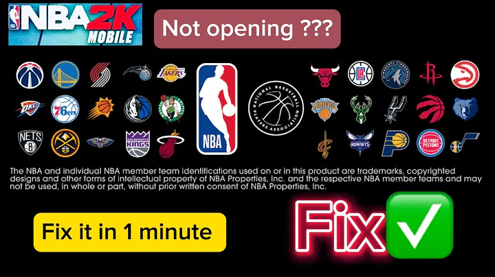 NBA 2K MOBILE NOT WORKING!!!!   On IPHONE FIX IT IN ONE MINUTE ✅