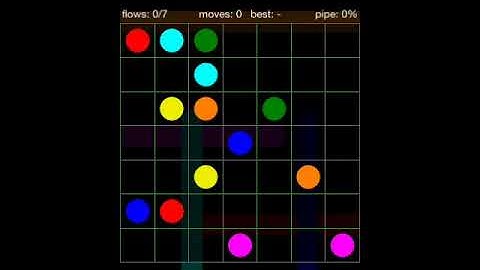 Flow Free 7X7 level 19 Green Pack walkthrough