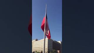 Izamiento Bandera Chilena del Bicentenario Día de Oración por Chile