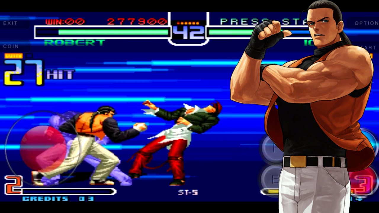 Kof 2002 Magic Plus 2 Robert Mobile Game #mame4droid - YouTube