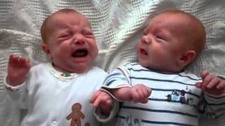 Twins crying