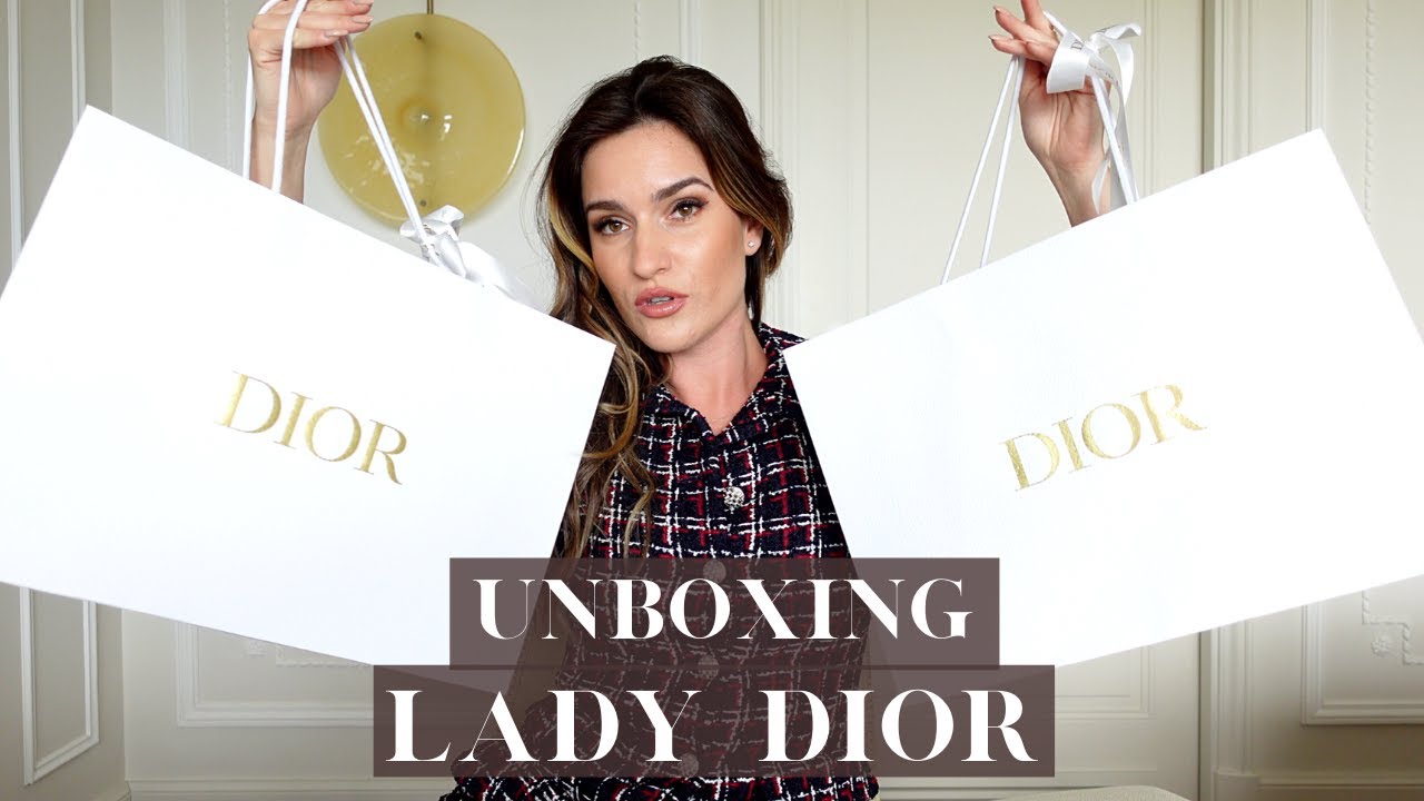 Unboxing my ABCDior Lady Dior Handbag  Rose Des Vents Cannage Calfskin  with Diamond Motif 