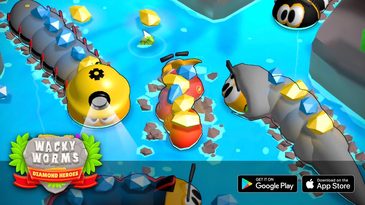 Wacky Worms: Diamond Heroes é lançado para Android e iOS – Pizza Fria