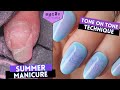 Simple DIY Summer Manicure | Simple Gradient Effect W/ Stamping!