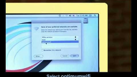 Video tutorial on how to establish a WiFi connection on MacBook pro computer OSX