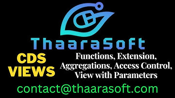 4 - CDS Views - Functions, Extend View, Aggregations, Access Control