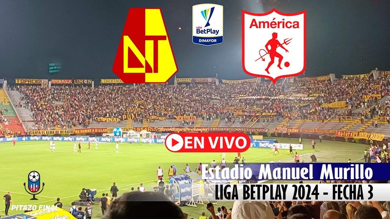 TOLIMA VS AMERICA En Vivo Hoy 🔴 Liga Betplay 2024 Fecha 3 Partido en ...
