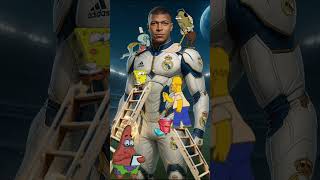 Mbappe Robo: spongebob cleaning #football #Mbappe #memes #ai