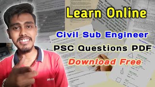 PSC Questions PDF Free | Online Learning | Civil Sub Engineer लोकसेवा तयारी प्रश्नहरू | Civil View ?