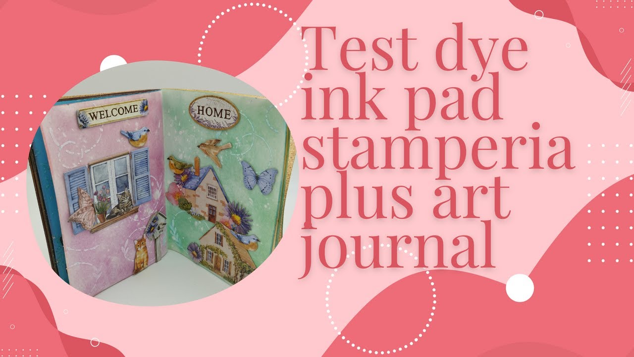 Test produit Stamperia : les nouvelles teintes dye ink pad et art journal @stamperia #bricoetscrap