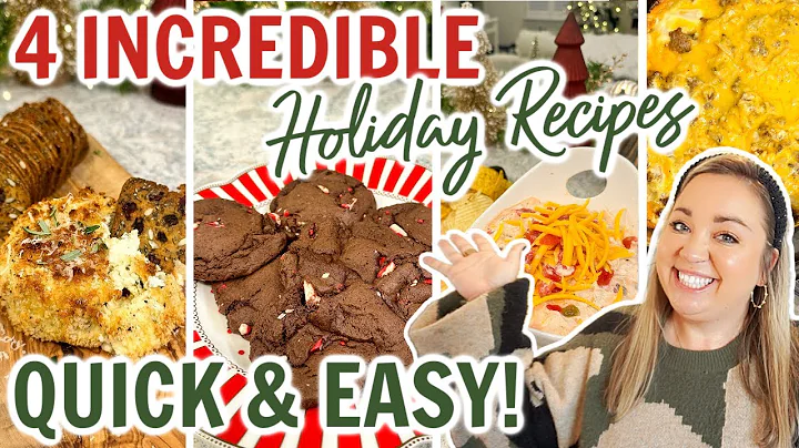 THE BEST QUICK AND EASY HOLIDAY RECIPES | YOU HAVE TO TRY THESE APPETIZERS & CROCKPOT BREAKFAST!