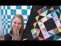 Walking Foot Quilting and Ruler Foot Quilting a Patchwork Mosaic Block