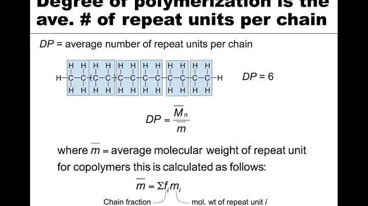 MSE 201 S21 Lecture 29 - Module 3 - Degree of Polymerization & Example